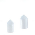 Dome Top Aerated Unscented Pillar Candle - White